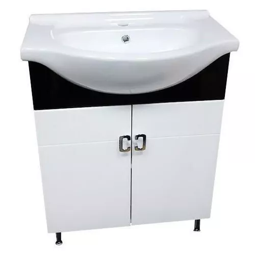 cumpără Dulap pentru lavoar Aquaplus Modern Black 65 cu lavoar 7065 în Chișinău 