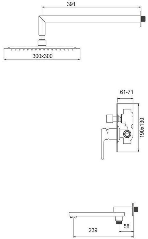 cumpără Panou de duș Gappo G7117- 9 GRAFIT în Chișinău 