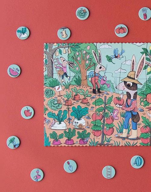 купить Головоломка Londji PZ568 Puzzle - Rabbits Garden в Кишинёве 