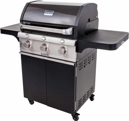 cumpără Grătar Saber R50CC0617 CAST 500 3 Burner, TRU-Infrared, Black (pe gaz) în Chișinău 