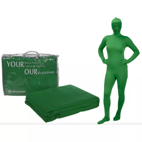 cumpără Accesoriu foto și video Bresser Y-9 Fundal Textil 6x6m chromakey green + Full Body Suit XL în Chișinău 