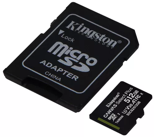 купить Флеш карта памяти SD Kingston SDCS2/512GB microSD Class10 A1 UHS-I U3 (V30) + SD adapter в Кишинёве 