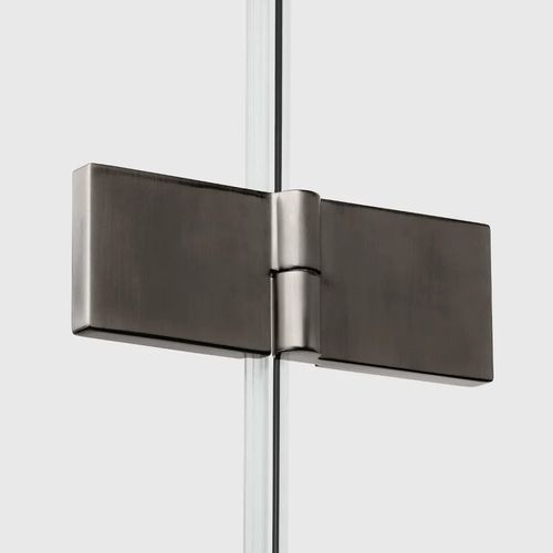 купить Душевая кабина New Trendy Nesta Gunmetal pentagonal R 90x90x200 Hinged K-4788 в Кишинёве 