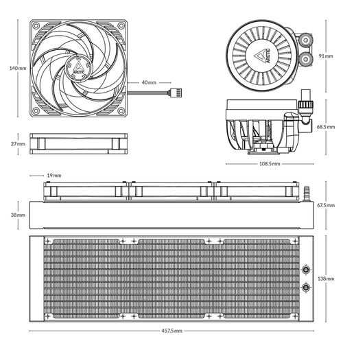 cumpără Cooler Arctic.de ACFRE00137A Freezer III 420 Multi Compatible în Chișinău 