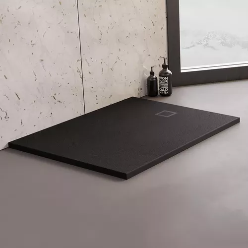 cumpără Cadița de duș New Trendy Mori black Rectangular 100x80x3,5 B-0403 în Chișinău 