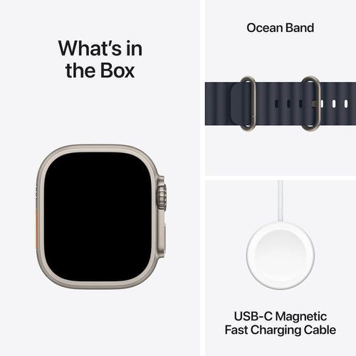 cumpără Ceas inteligent Apple Watch Ultra 2 2024 GPS + Cellular 49mm Black Titanium Case with Black Titanium Milanese Loop - S MX4W3 în Chișinău 