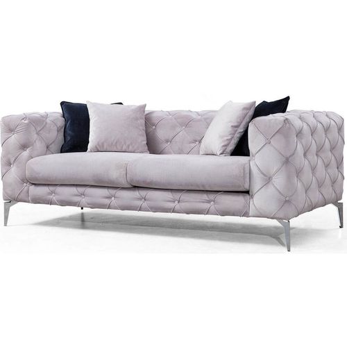 cumpără Canapea Trendy Como Gri deschis, 90x73x197cm (2 locuri) în Chișinău 