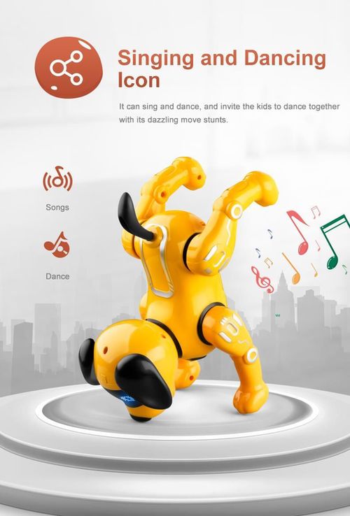 cumpără Jucărie cu telecomandă JJR/C RC Intelligent Robot Dog R19, Yellow în Chișinău 