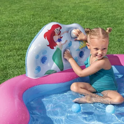 cumpără Piscină gonflabilă Bestway 9103YBW Disney Princess, 221x193x140 cm, 2+ în Chișinău 