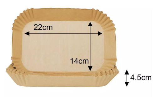 купить Аксессуар для фритюрницы BERNULINA Hirtie pentru air fryer 14*22 (100 buc) в Кишинёве 