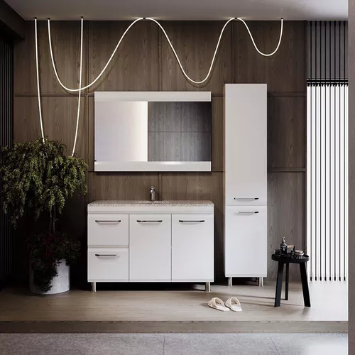 купить Шкаф под умывальник miscellaneous MODERN 120 (GR 120) Coș Rufe Alb New в Кишинёве 