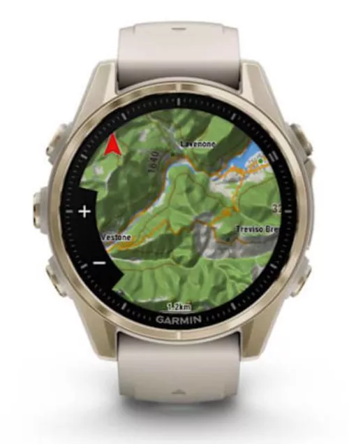 купить Смарт часы Garmin Fenix 8 – 43 mm, Sapphire, Soft Gold with Fog Gray (010-02903-11) в Кишинёве 