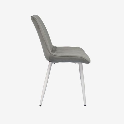купить Комплект стол и стулья Evelin di Costacurta стол DT-531R Wh + 4 стула YTC-055Wh blu-13 (Light grey) в Кишинёве 