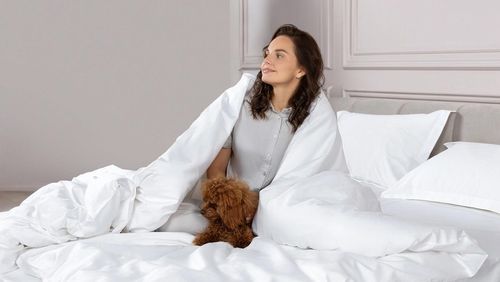 cumpără Textile de casă Askona Постельное белье Home EUR белый снег în Chișinău 