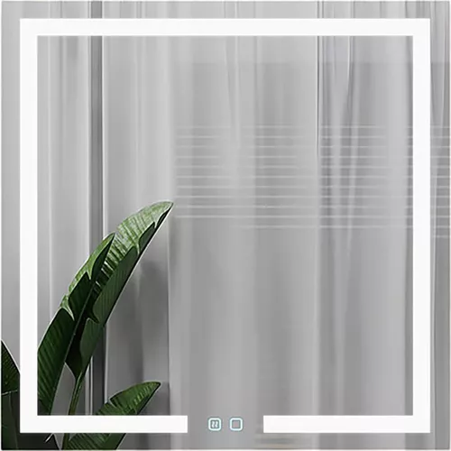 купить Зеркало для ванной Bayro Otto 800x800 LED touch c подогревом в Кишинёве 