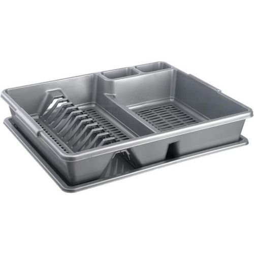 купить Сушка для посуды Sanja Пластиковая сушилка для посуды, антрацитовая (2069AN) в Кишинёве 