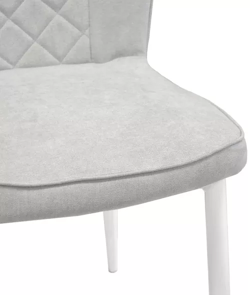 купить Стул Deco Tusk Light Grey Seat+White Leg в Кишинёве 