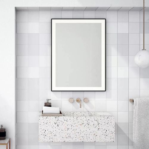 cumpără Oglindă baie Dubiel Vitrum LOGAN Black 60x80 LED touch în Chișinău 