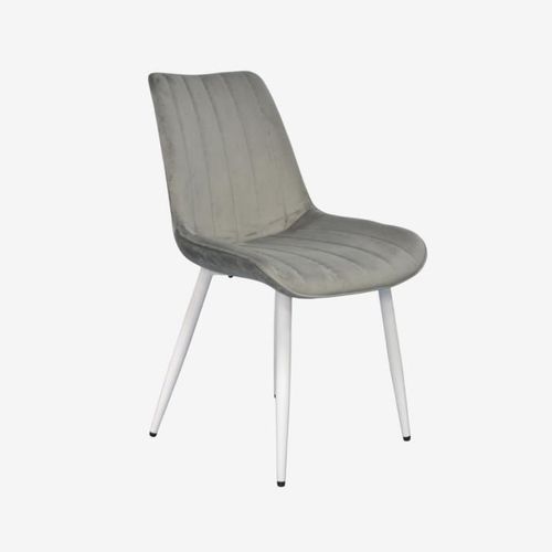 купить Комплект стол и стулья Evelin di Costacurta стол DT-531R Wh + 4 стула YTC-055Wh blu-13 (Light grey) в Кишинёве 