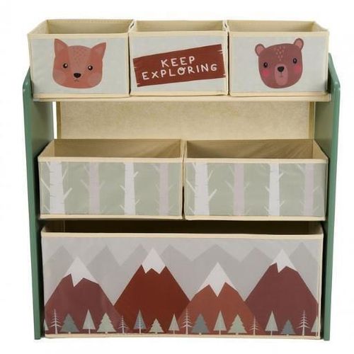 купить Короб для хранения U-Grow UGMDU07-GNF Dulap de depozitare pentru jucării Green Forest в Кишинёве 