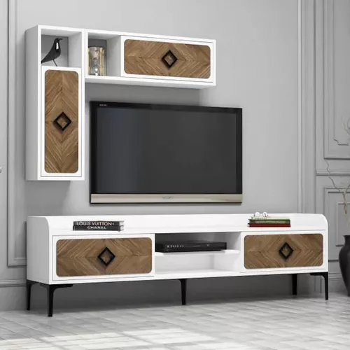купить Тумба напольная для TV Trendy Samba, Alb 180x52x35cm в Кишинёве 