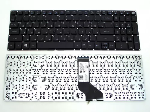 купить Keyboard  Acer Aspire E5-522 E5-532 E5-573 E5-722 E5-772 E5-575 E5-523 ES1-572 F5-521 F5-522 w/o frame ENG/RU Black в Кишинёве 