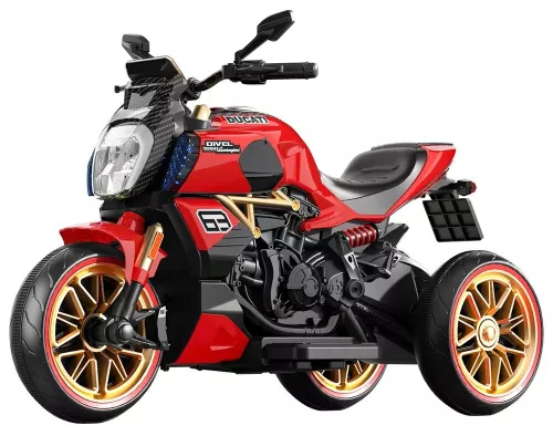 cumpără Mașină electrică pentru copii Richi (67827) Motocicleta rosie pe acumulator pentru copii(1260) în Chișinău 