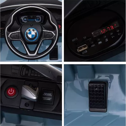 купить Электромобиль Kids car 8010263-2R_Blue BMW i8, 12V7AH, scaune din piele в Кишинёве 
