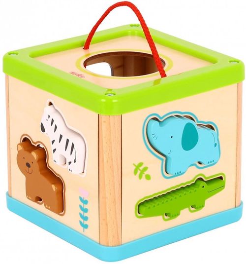 cumpără Jucărie Tooky Toy R25 /27 (70567) Cub-sorter cu animale din lemn TL642 în Chișinău 