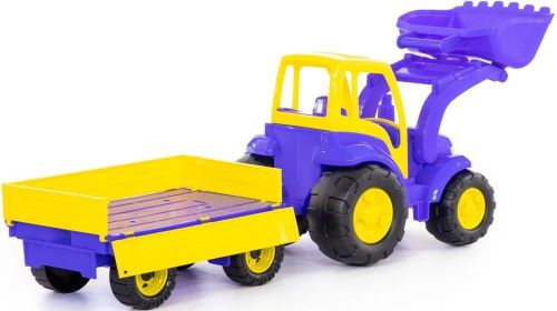cumpără Mașină Полесье 0520 Jucarie Tractor Cempion cu remorca si caus 2fel B în Chișinău 