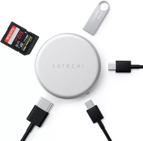 купить Переходник для IT Satechi OntheGo 5in1 Multiport Adapter Silver в Кишинёве 