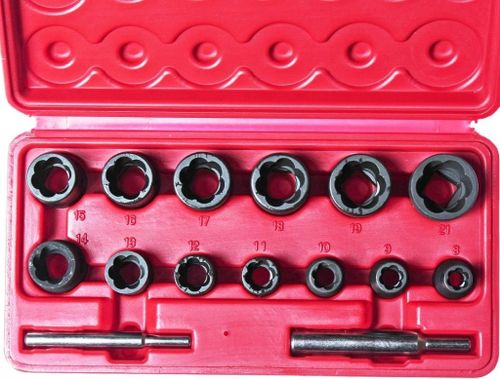 cumpără Set de tubulare, bite, duze JTC JTC-1321S Набор головок для извлечения повреждённых болтов и гаек, 15 предм. în Chișinău 