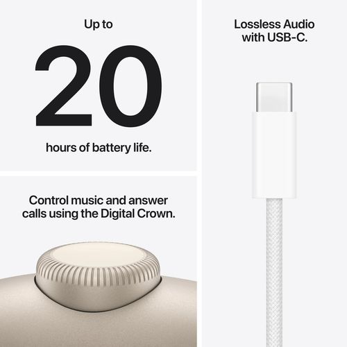 cumpără Căști fără fir Apple Airpods Max 2 Starlight-Zee MHWL4 în Chișinău 