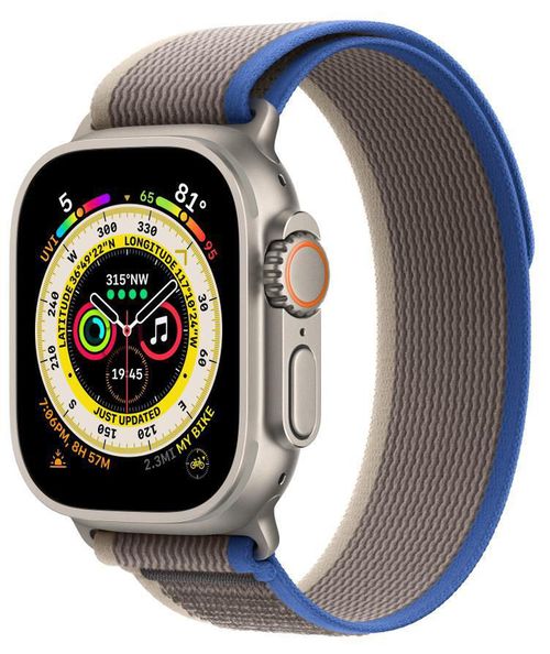 купить Ремешок Apple 49mm Blue/Gray Trail Loop - M/L MQEK3 в Кишинёве 