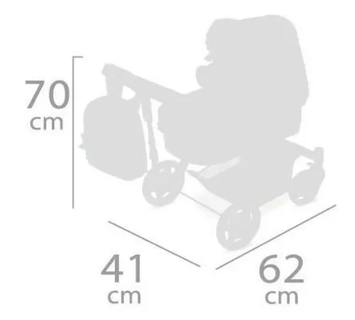 купить Кукла DeCuevas 80535 кукольная коляска 3 в 1 с рюкзаком SKY 2020 - 70 cm в Кишинёве 