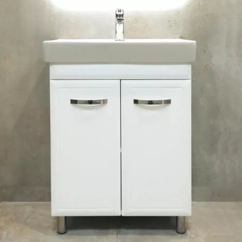 купить Шкаф под умывальник Bayro Allure под умыв. Neon 600 белый мат в Кишинёве 