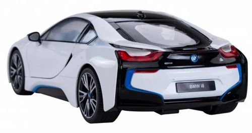 купить Радиоуправляемая игрушка Rastar 49600-8 BMW i8 (cu volan), 1:14 alba, 50539 в Кишинёве 