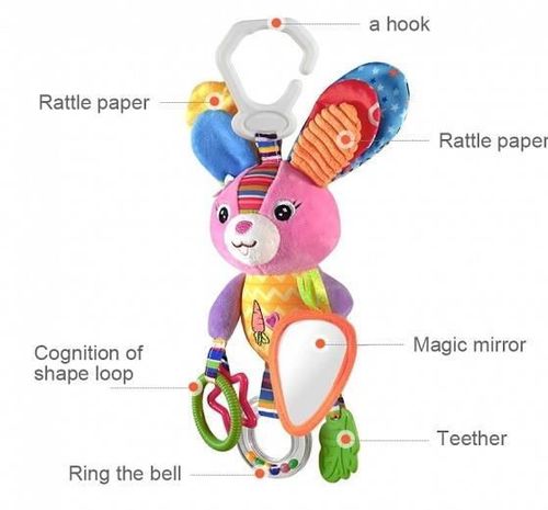 cumpără Jucărie cu pandantiv Hoogar HG0104006 Baby plush toy, Rabbit în Chișinău 
