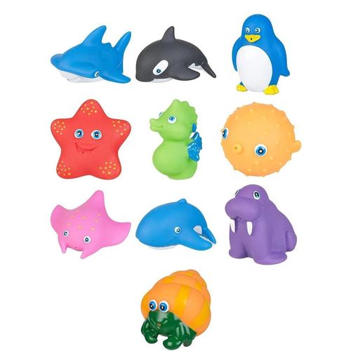 купить Аксессуар для купания Eddy Toys ED35319 Set 10 jucarii de baie animale marine в Кишинёве 