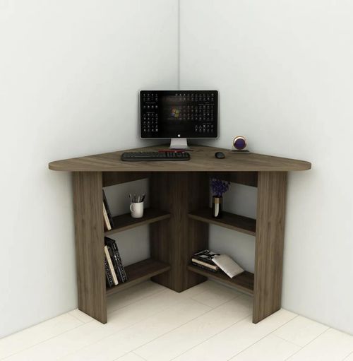 cumpără Masă de birou Trendy Corner, Nuc, 80x74x80cm în Chișinău 