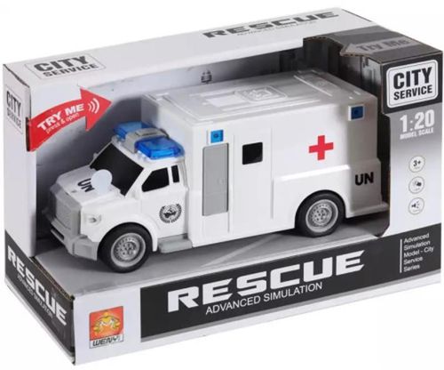 купить Машина Wenyi 200386983 Скорая помощь инерционная (WY670C) в Кишинёве 