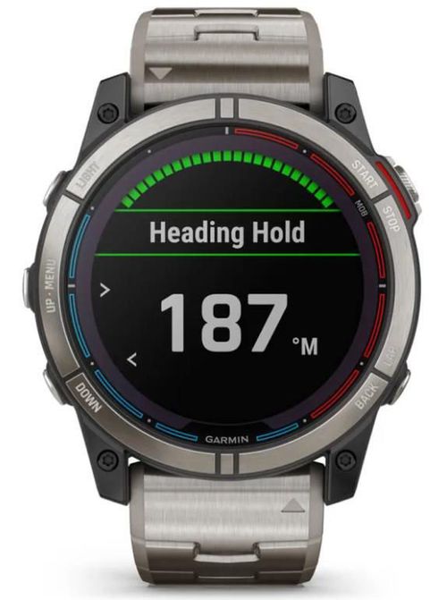 cumpără Ceas inteligent Garmin quatix® 7X Power Sapphire, Titanium with Titanium Band (0100254161) în Chișinău 