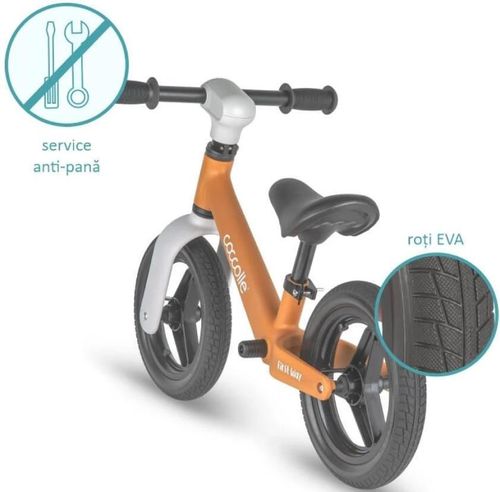 купить Велосипед Coccolle First Way Brown+Beige, bicicletă fără pedale в Кишинёве 