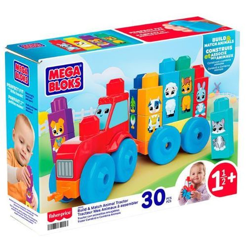 cumpără Set de construcție Mattel JKG33 Tractor cu animale pentru copii mici în Chișinău 