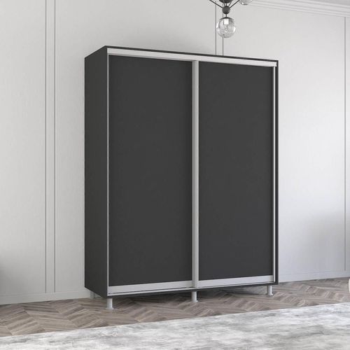 cumpără Dulap Mobildor-Lux Aron-P uși glisante din PAL (170x60x210H cm) Anthracite în Chișinău 
