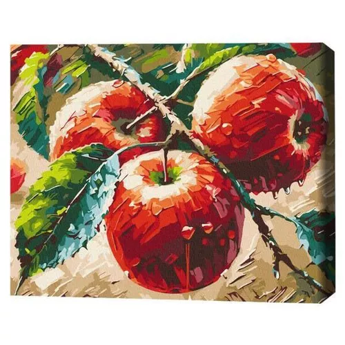 купить Картина по номерам BrushMe BS54166 40x50 cm (în cutie) Mere proaspete в Кишинёве 