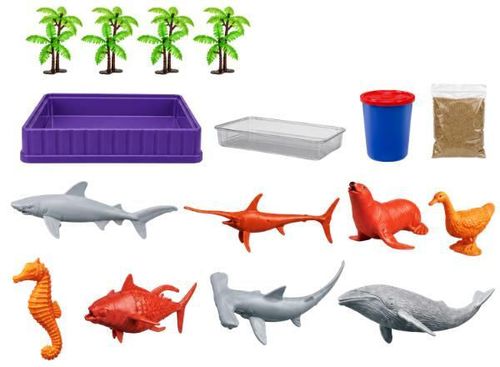 купить Набор для творчества Play Toys 3486 DIY Lumea Marină, dioramă cu nisip cinetic (Nikola Tesla) в Кишинёве 