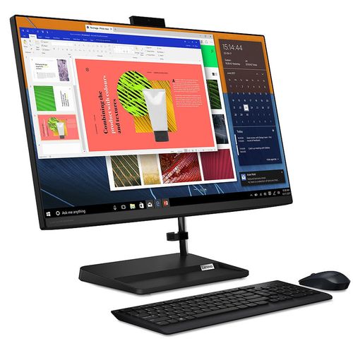 купить Компьютер моноблок 27 Lenovo IdeaCentre AIO 3 27ITL6 Black, Intel Core i3-1115G4 3.0-4.1GHz/8GB DDR4/SSD 256GB/Intel UHD Graphics/Webcam HD/Speakers 2x3W/WiFi 802.11AX+BT 5.0/Gigabit LAN/27 FHD IPS (1920x1080)/Wireless Keyboard&Mouse/No OS / F0FW0029RK / All-In-One / AIO в Кишинёве 