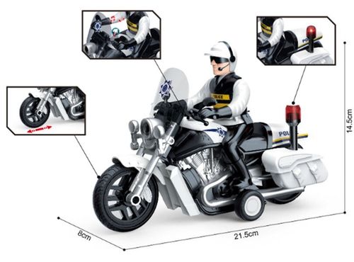 купить Машина Wenyi WY430A 1:16 Polițist pe motocicletă (lumină/sunet) в Кишинёве 
