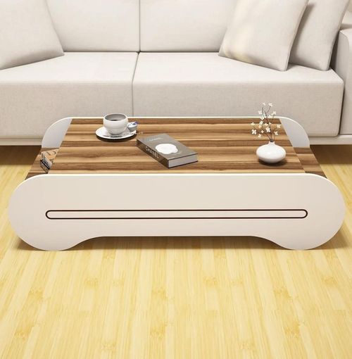 купить Журнальный столик Trendy Cool, орех, белый 120x30x63 см в Кишинёве 